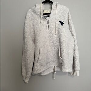 WVU Hooded Sherpa Zip-Up
